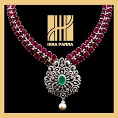 Lakshmi Jewellery, Diamond Neckless, Diamond Chokers, Fusion Jewellery, Ruby Necklace Designs, Diamond Jhumkas, Diamond Necklace Indian, Diamond Necklace Simple, Ruby Jewellery