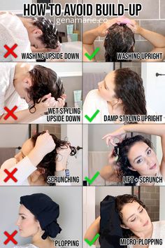 Causes of Build-Up on Curly Hair & How to Prevent It - Gena Marie Bangs Curly Hair, Hair Mistakes, Bangs Curly, Beautiful Curly Hair