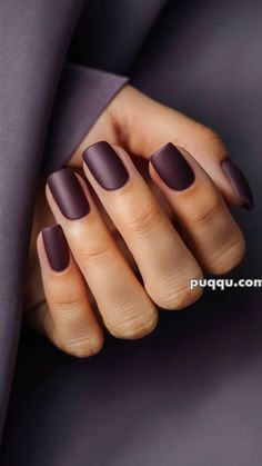 Eggplant Nails, Purple Nail Ideas, Purple Chrome Nails, Classy Nail Art Ideas, Plum Nails, Purple Nail Designs, Nail Colors Winter, Purple Nail, Nail Colours