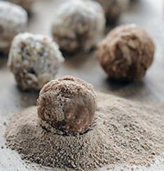 several balls of food sitting on top of a table