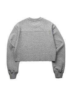 Editor's notesIt is a basic and casual sweatshirt in cropped fit. The sweatshirt has raw hem and logo point that add casual mood. Made of cotton fabric, the sweatshirt is soft and comfy. It has ribbed neck and cuffs and logo embroidery on the front.- Cropped length- Ribbed cuffs- Patchwork design- Sporty and casualMeasurements(in.)S / M- Length: 18.1 in. / 19.1 in.- Shoulder: 21.3 in. / 21.7 in.- Chest: 21.9 in. / 22.8 in.- Sleeve Length: 22.6 in. / 23 in.Composition & Care- 60% Cotton, 40% Cropped Cotton Sweater With Ribbed Collar, Casual Cropped Crew Sweater With Ribbed Cuffs, Casual Crew Cropped Sweater, Casual Cropped Sweater With Ribbed Collar For Loungewear, Boxy Fit Cropped Sweater, Casual Relaxed Fit Cropped Crew Sweater, Relaxed Fit Cropped Sweatshirt With Ribbed Cuffs, Boxy Fit Cropped Sweatshirt, Cotton Cropped Sweater With Ribbed Cuffs For Streetwear