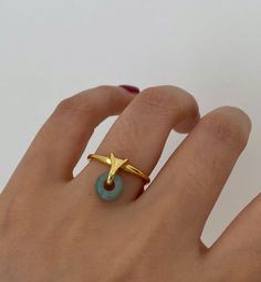 Jade Charm, Charm Ring, Dainty Rings, Dope Jewelry, Jade Ring, Jewelry Lookbook, Charm Rings, Crown Jewels