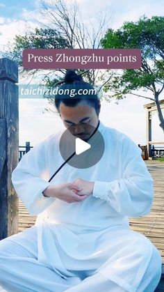 Taichi Zidong on Instagram: "https://taichizidong.com
Specific exercise improve symptoms, daily full-body exercises remove root causes.

240686-Press Zhongzhu points.
1. Relieve tinnitus and hearing loss.
2. Discomfort in the liver area, try it.
3-5 minutes each side in the morning and evening.

Please keep practicing and you will improve.

The body is an intelligent life system. As long as the energy is sufficient, the meridians are unobstructed, and the mind is stable, the system will self-regulate and improve, keeping the body in an optimal and healthy state. Based on these three points, we recommend taking the following three courses:

https://taichizidong.com/
1. 60mins Acupoint Vibration • Full Body Patting (activate life energy)
2. 56mins Daily Routine • Full Body Practice (unblocki Healing Reflexology, Daily Stretches, Chi Gong, Feeling Healthy, Qi Gong