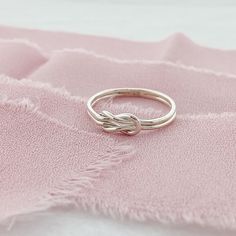 Silver Infinity Knot Ring Silver Rings Ideas, Ring Designs Silver, Ring Design Silver, Silver Ring Design, Granddaughter Jewelry, Infinity Knot Ring, Interlocking Ring, Love Knot Ring, Infinity Knot