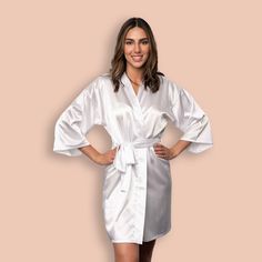 Beautiful and elegant personalized robes for women and girls for any event or occasion Our customers have used these robes as getting ready robes on wedding day, bachelorette party, bridesmaid proposal gifts, girls trips, Quinceaneras, birthdays, anniversaries & Valentine's gifts and so much more They are great for spa parties as well, or purchase one for yourself, wife, fiancee, girlfriend, mom and more They can be personalize to include names, initials, titles, dates, event and more Customize Elegant Satin Dresses For Bachelorette Party, Elegant Robe For Wedding Night, Elegant Satin Robe For Honeymoon, Wedding Night Robe, Long Sleeve Robe For Honeymoon, Summer Wedding Satin Robe, Robes For Bride, Robe For Bride, Personalized Robes