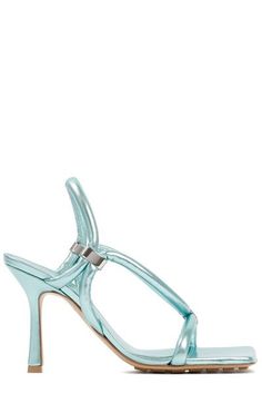 3027 BOTTEGA VENETA STRETCH SANDALS Bottega Veneta Logo, Bottega Veneta Sandals, Turquoise Branding, Exude Confidence, Beautiful Sandals, Slingback Sandals, Leather Cap, Sandals For Women, Strap Design