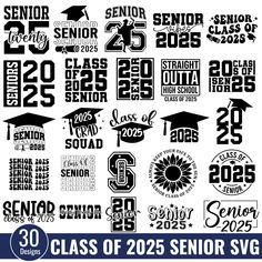 class of 205 senior svg cut files