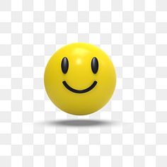 a yellow smiley face with black eyes on a white background png clipart free