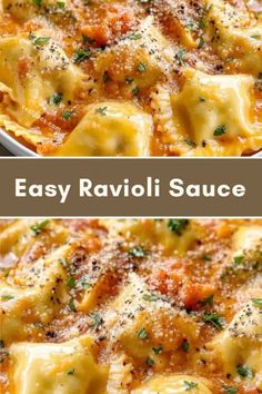 an easy ravioli sauce recipe with cheese and parmesan