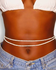 women's waist beads white White Waist Beads, Meaning Of Colors, Color Meanings, Waist Beads, Relaxing Activities, Self Reflection, Cotton String, Buy 2 Get 1 Free, African Culture