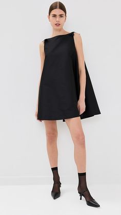 Bernadette Melody Dress | Shopbop Taffeta Fabric, Pullover Designs, Box Pleats, Rubber Heels, Leather Mini, Pump Shoes, Boat Neck, Pullover Styling, New Arrivals