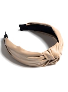 Elevate your hairstyle this Fall season with Shiraleah's Knotted Faux Leather Headband. This one-size headband comes in a neutral color making it chic yet versatile. Made from vegan leather and adorned with a knotted top detail this Shiraleah headband will keep your hair at bay while amplifying your style. Color: Cream One Size Smooth PU Made In China Vegan 12-Bw-072CRE Leather Headband, Knotted Top, Leather Headbands, Your Hairstyle, Neutral Color, Fall Season, Celebration Of Life, Lifestyle Brands, Neutral Colors