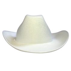 DIY with this blank white cowboy hat! The possibilities are endless! Material: The hat is made of a hard felt material. There is a chin strap string which is easily tied or removed as needed. Cowboy Hat Color: White Cowboy Hat Size: Back to Front: Approx. 15” Head Circumference: 23 ½” Depth: 5” Special Directions: Must hand wash and air dry. Shipping: FREE shipping within 24 hours! Light Up Cowboy Hat, Graduation Hat Designs, Country Bachelorette Parties, Bachelorette Diy, Bachelorette Accessories, White Cowboy Hat, Felt Cowboy Hat, Nashville Bachelorette Party, Oversized Hat