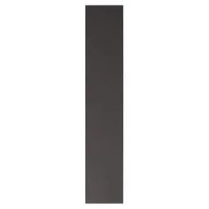 an image of a tall black object on a white background with the letter i in it's center