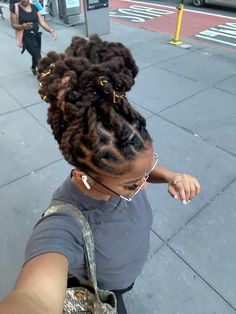 Side Loc Styles, Locs Styles For Short Hair, Petal Loc Styles, Women Dreadlock Styles, Locks Hairstyles For Women, Cute Loc Hairstyles, Loc Curls Styles, Loc Petal Styles, Dreadlocks Styles For Women Black