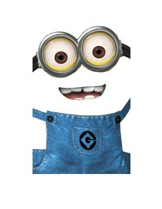 a despicable minion with two eyes and an apron