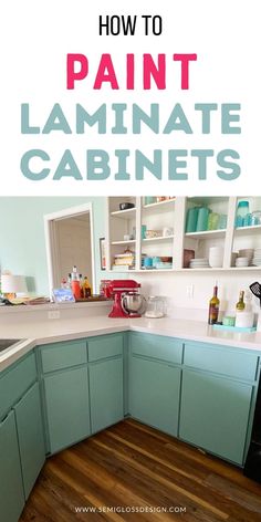 how to paint laminate cabinets