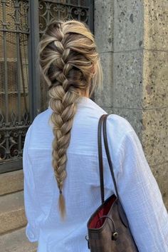 French Hairstyles, Easy Work Hairstyles, Effortless Hairstyles, Hair Stylies, Work Hairstyles, School Looks, French Braid, Summer Hair, Stylish Hair