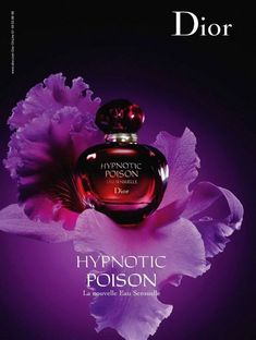 Dior Hypnotic Poison Eau Sensuelle Pub Parfum, Dior Poison Perfume, Christian Dior Hypnotic Poison, Christian Dior Poison, Poison Perfume, Dior Parfum, Dior Fragrance, Parfum Chanel, Perfume Ad