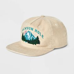 Be ready for their daily adventures with this Jackson Hole Corduroy Hat in Mighty Fine White. Made from durable cotton jersey material for year-round wear, this baseball hat is designed with a slightly curved brim to shield their eyes from direct sunlight. Plus, it features an adjustable buckle closure to help them find the best fit. Cool Hat Designs, Flatbill Hats, Nature Clothes, Flatbill Hat, Corduroy Hat, Flat Bill Hats, Merch Ideas, Vintage Hats, Big Project