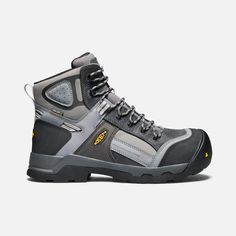 Designed to take on extreme environments, these 400G insulated, waterproof work boots keep you comfortable in any weather. The KEEN. POLAR TRACTION in the outsole gives you reliable stability even in variable winter conditions. | Keen Men's Waterproof Composite Toe Boots Davenport 6" Insulated, 10, Magnet/Steel Grey. Shoe Repair Shop, Composite Toe Work Boots, Keen Sandals, Boot Stand, Insulated Boots, Work Boots Men, Shoe Repair, Hype Shoes, Work Boot