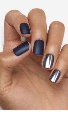 Nagel Tips, Makijaż Smokey Eye, Chrome Silver, Spring Nail, Dipped Nails, Silver Nails