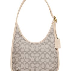 Coach Ergo Shoulder Bag The Coach Originals From The Ergo Collection. Trimmed In Rich Leather, This Refined Bag Features The Signature Jacquard Logo Print In A Structured Hobo Silhouette. Brand New With Tags In Packaging. Dust Bag Included Color: B4 / Stone Ivory Retails $395 Signature Jacquard Coated Canvas With Leather Trim One Credit Card Slot Inside Zip Pocket Zip-Top Closure, Fabric Lining Adjustable Strap With 10 1/2" Drop 9 3/4" (L) X 11 1/2" (H) X 2" (W) Ships Fast Same Day Shipping. Fro Beige Monogram Canvas Bag For Evening, Classic Beige Monogram Canvas Shoulder Bag, White Monogram Canvas Shoulder Bag, Beige Coated Canvas Shoulder Bag With Gold-tone Hardware, Evening Beige Coated Canvas Shoulder Bag, Chic Cream Monogram Canvas Bag, Luxury Cream Hobo Bag With Gold-tone Hardware, Cream Monogram Canvas Tote Shoulder Bag, Cream Monogram Canvas Bag For Everyday Use