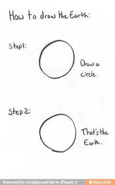 how to draw the earth step by step