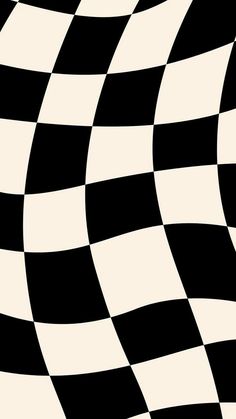 an abstract black and white checkered pattern is shown in this image, it appears to be opticalally distorted