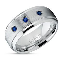 Cobalt Wedding Ring -Brush -Width-10mm,9mm,8mm,7mm -0.25CT Natural Blue Sapphire -Beveled Edges -Cobalt Chrome -Comfort Fit -Lifetime Warranty -Hypoallergenic -Shatterproof -Free Ring Box FREE Custom Laser Engraving up to 77 Characters or Symbols. ❤ ★ ✝ ✡ ∞When checking out please make sure you notate the following: 1. Wording you want engraved on the INSIDE of the ring2. Size of ring3. Font style you want engraved(Engraving Scripts Available For Custom Orders)AdoreCursive ScriptArialAvanteGardeCAESARCelticChristineCleanCloister BlackEnglishFancifulFontleroy BrownFutureGreekHelveticaScript33TahomaVictoria Round Tungsten Carbide Promise Ring Jewelry, Tungsten Carbide Promise Ring, Elegant Tungsten Carbide Wedding Jewelry, Elegant Tungsten Carbide Anniversary Rings, Elegant Tungsten Carbide Rings For Anniversary, Elegant Wedding Rings In Tungsten Carbide, Elegant Tungsten Carbide Wedding Rings, Anniversary Rings In Tungsten Carbide, Anniversary Tungsten Carbide Rings