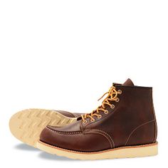 Classic Moc | Red Wing Red Wing Heritage Boots, Wing Boots, Moc Toe Boots, Red Wing Boots, Wing Shoes, Red Wing Shoes, Oil Slick, Red Wing, Goodyear Welt