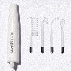 This high-tech bacteria-killing facial wand for at-home blemish treatments uses small currents to oxygenate the skin, increases circulation, reduces inflammation, and heals emerging pimples. This pain-free tool is used daily, clears up pustular and cystic acne. Stacking your skincare products with the High-Frequency Device not only detoxifies pores and kills blemish-causing bacteria so that your products can work harder but also supports healthy collagen so the skin becomes more efficient at rep High Frequency Facial, Spring Skin, Increase Circulation, Post Inflammatory Hyperpigmentation, Facial Devices, Beauty App, Skin Care Devices, Health Tools, Beauty Care Routine