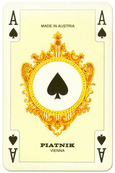 an ace playing card with the words made in australia