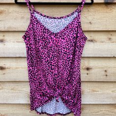 New Boutique Stretchy Leopard Animal Print Tank Top Hot Pink Leopard, Beach Tanks Tops, Pink Cheetah Print, Beach Tanks, Animal Print Outfits, Orange Tank Top, Sheer Tank Top, Leopard Top, Long Tank Tops