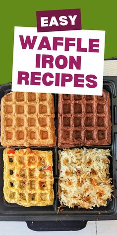 the waffle iron recipe is ready to be eaten