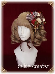 Dessert Outfit, Lace Hat, Chocolate Hair, Dessert Party, Party Desserts, Headband Hair, Sweet Lolita