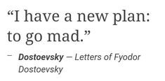 the words are written in black and white on a piece of paper that says i have a new plan to go mad