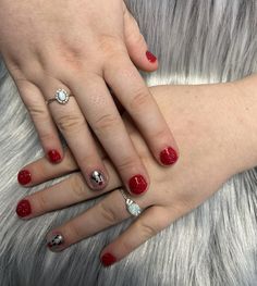 Get into the festive spirit with our classic red polish and Christmas-themed nails! Complete your look with a charming reindeer nail art accent nail, perfect for spreading holiday cheer.🦌 Reindeer Nail Art, Themed Nails, Red Polish, Gel Mani, Accent Nail, Holiday Cheer, Christmas Themes, Reindeer