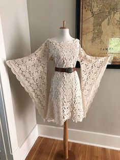 Bell Sleeve Vintage 70s Cream Crochet BoHo wedding Mini dress | Etsy 70s Lace Dress, Bohemian Crochet Lace Dress For Wedding, Bohemian Lace Crochet Dress For Wedding, Bohemian Lace Crochet Wedding Dress, Bohemian Cream Dress With Scalloped Lace, Bohemian Cream Crochet Lace Dress, Cream Bohemian Lace Wedding Dress, Bohemian Cream Lace Wedding Dress, Cream Bohemian Lace Dress