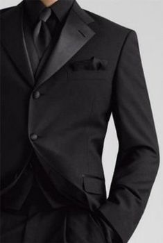 black on black on black I could pull this off!! Suit up!! All Black Tux, Black Tux Wedding, How To Have Style, Wedding Tux, By Any Means Necessary, Black Tux, Black White Wedding, Black Tuxedo, Sharp Dressed Man