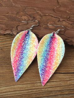 Earrings Shein, Glitter Leaves, Sequin Decor, Leaf Earrings, Leather Earrings, Leaf Design, Jewelry Earrings Dangle, Dangle Drop Earrings, Color Pop