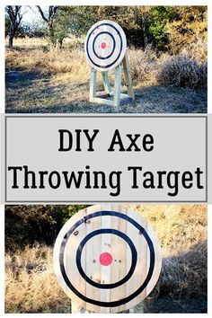 Axe throwing may be one of the best summer backyard games to enjoy with family and friends! Build yourself an axe throwing target or build one to gift to a friend! It is cheap to build and loads of fun to play! Build this DIY axe throwing target now your next family get together! Diy Throwing Target, Backyard Games Diy, Lumberjack Theme, Beautiful Outdoor Furniture, Party Backyard, Homesteading Ideas