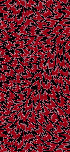 an abstract red and black background with small white lines in the shape of leaves on it