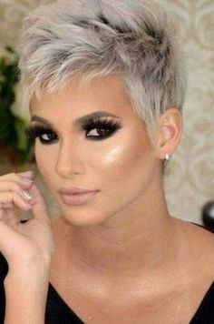 Latest Short Pixie Cuts Short pixie haircuts cause unprecedented interest in women, pixie is particularly popular in 2019. In the photo you can see th..., Pixie Cuts Blonde Pixie Cuts, Haircut For Older Women, Penteado Cabelo Curto, Short Pixie Cut, Short Blonde