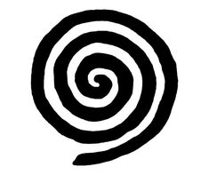 a black and white image of a spiral