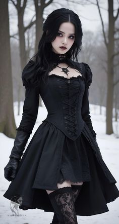 Gothic Dresses Aesthetic, Demon Style Outfit, Gothic Attire For Women, Steampunk Gothic Fashion, Female Pose Reference Elegant, Vampire Princess Outfit, Egirl Dress Outfit, Poses Reference Elegant, Gothic Summer Dress