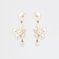 From Copenhagen designer Sophie Bille Brahe, comes a gorgeous pair of pearl drop earrings. Designed to be treasured today and passed down to generations to come, Sophie's designs takes a modern spin on classic pearl jewelry. Without any unnecessary embellishment, these pearl earring speaks for themself. Gorgeous compos Classic Pearl Jewelry, Sophie Bille Brahe, Pearl Earring, Single Earring, Pearl Drop Earrings, Pearl Drop, Natural Pearls, Pearl Jewelry, Copenhagen