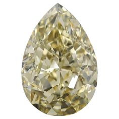 a pear shaped diamond on a white background