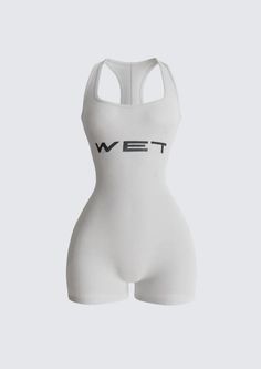 Yeezy WET Inspired Tank Top Romper - Mabel Love Co - romper Bodysuit Ideas, Basketball Hairstyles, Outfit Inspired, Love And Co, Summer Fits, Beach Days, Caicos Islands, Monokini, Papua New Guinea