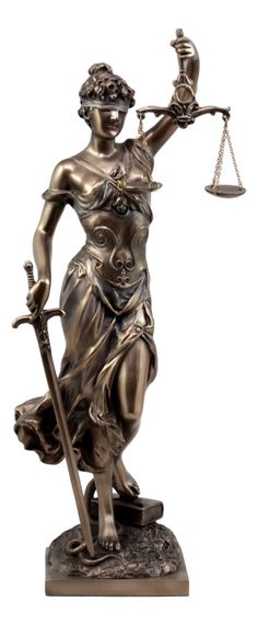 a statue of lady justice holding the scales of justice